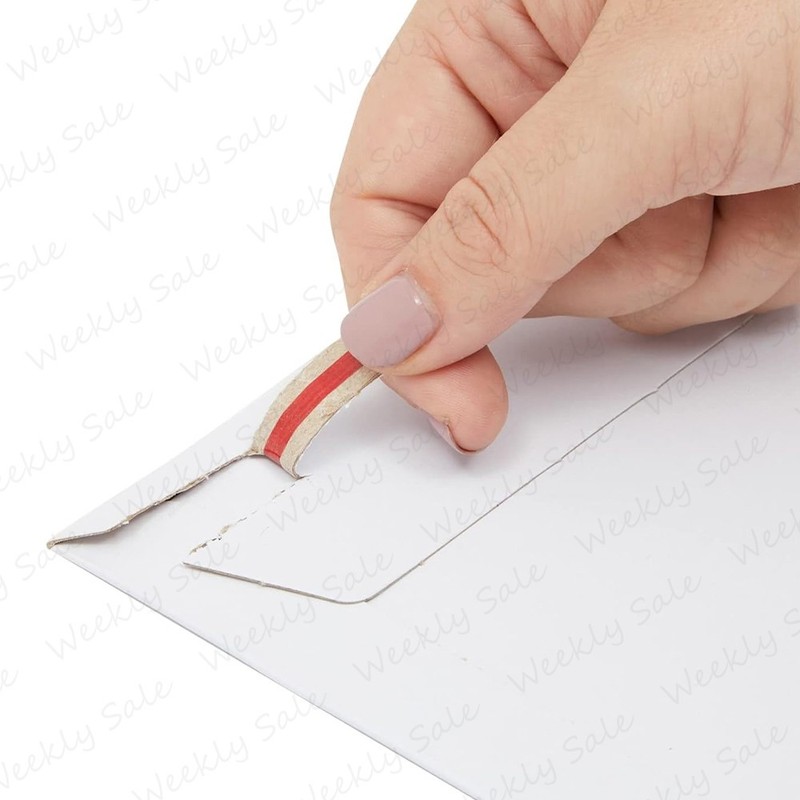 6.5x4.5 Rigid Flats Cardboard Envelope Mailer Photo Shipping Thicker White Bulk gallery