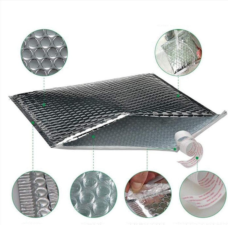 100 Pack Thermal Bubble Mailer 6" x 9" Metallic Thermal Padded Cool Shield Bags gallery
