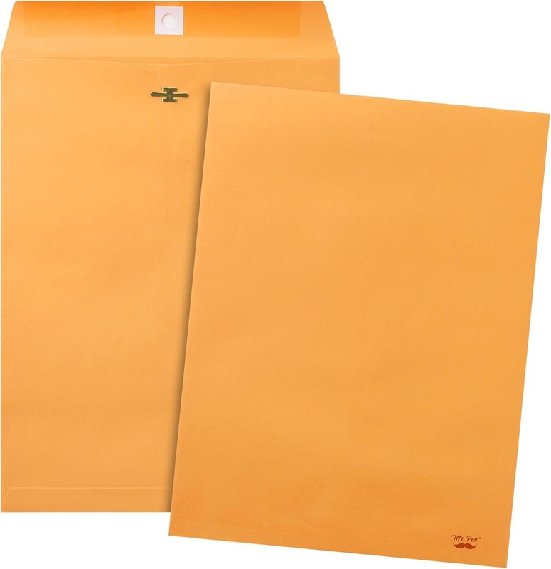 - Clasp Envelopes,18 Pack, 9X12, Brown Kraft, Letter Size Envelopes, Document En