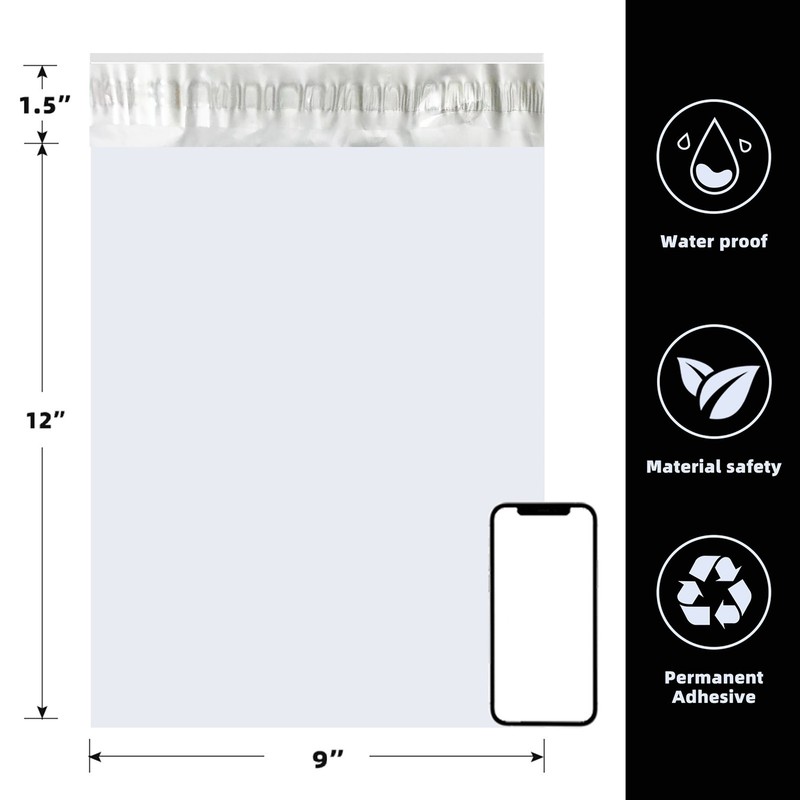 1000 each 7.5x 10.50 Poly Mailers Self Seal Shipping Bags crazy price $43.95 + gallery