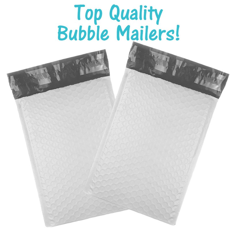 6×10″ POLY BUBBLE MAILERS, White Wholesale Padded Envelopes 6×9 Shipping Bags!