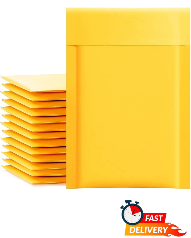 Kraft Bubble Mailers Self Sealing Padded Shipping Envelopes 50 Pack 4×8 inch
