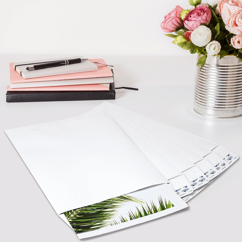 9X12 Self Seal Catalog Envelopes 250 Packs White Envelopes with Peel and Seal Fl gallery