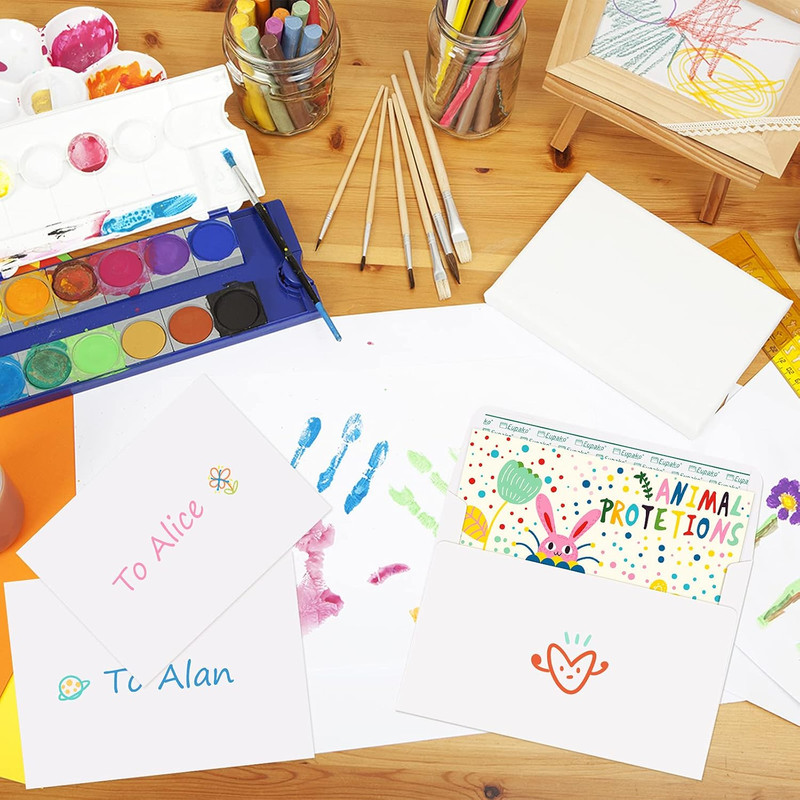 A6 White Envelopes 4X6, 100 Pack Self Seal Envelopes for 4X6 Cards, Photos, Invi gallery