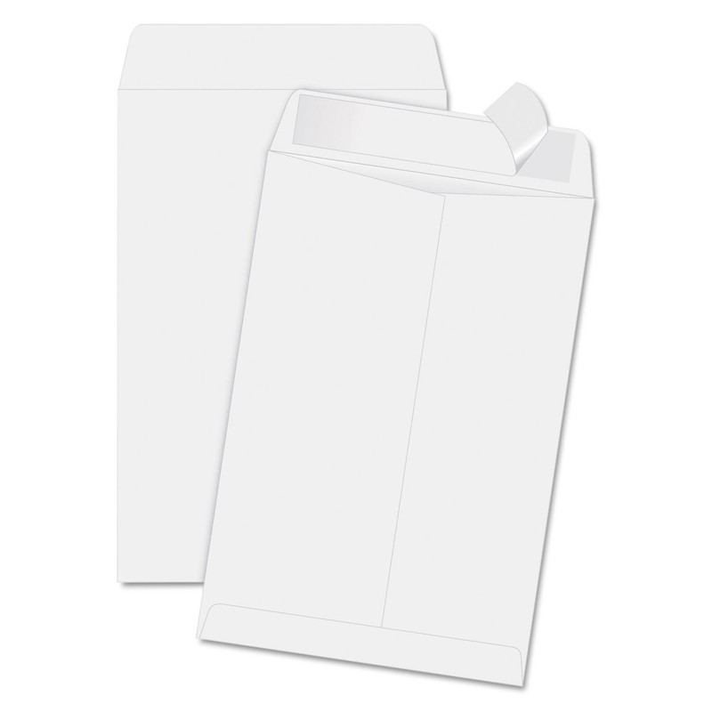 Self-Seal Catalog Mailing Envelopes 6.5 x 9.5, 100 Pack, 28 lb White Paper