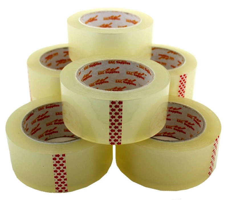 Lot 12 6 Packaging Ebay Brand Tape Packing Sealing 2″ 110 Yds 330 ft Clear 2 MIL