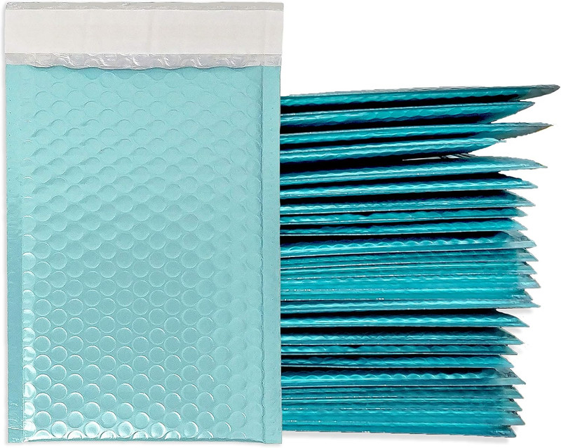 4X8" Metallic Bubble Mailers, Flashy, Durable Self Sealing Padded Mailing Shippi gallery
