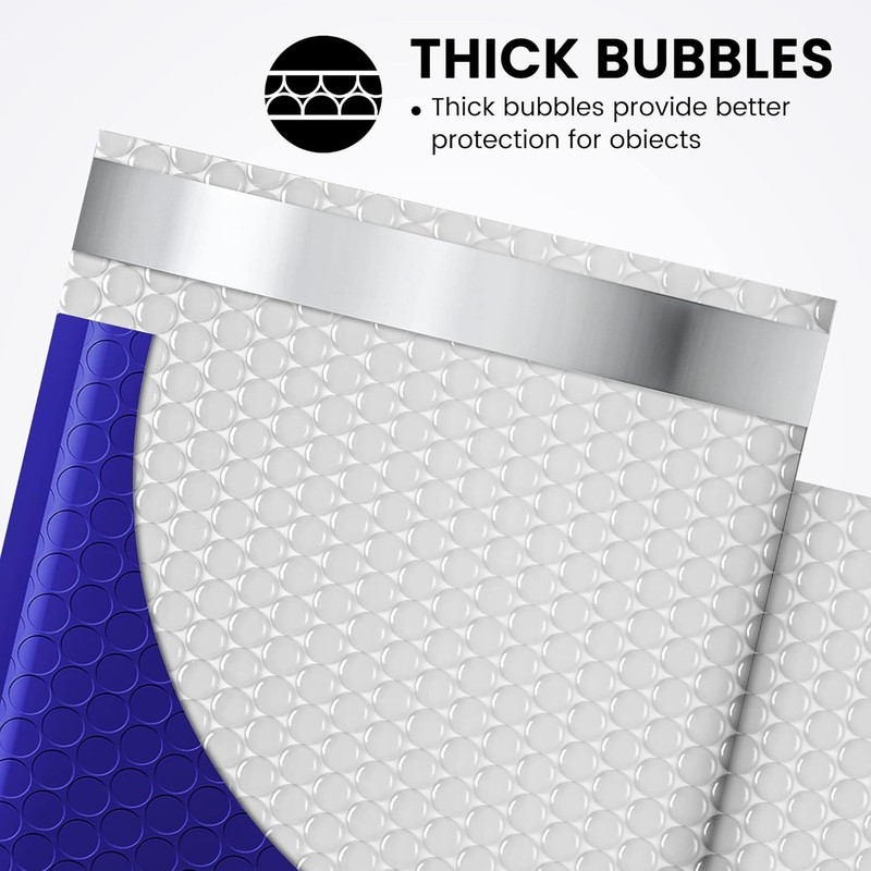 100 Pcs Royal Blue Bubble Mailers 6x10 gallery