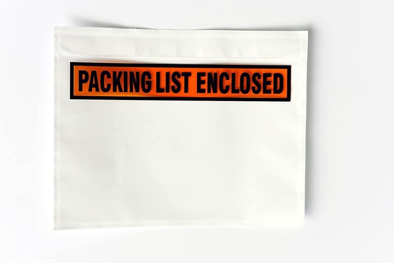 1000 Pcs Packing List Envelope Pouches 7.5 x 5.5 x inch, White gallery