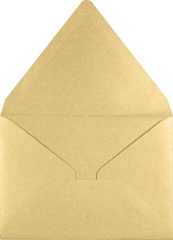 LUXPaper 4Bar A1 Contour Flap Envelopes, Blonde Metallic, 3 5/8 x 5 1/8 gallery