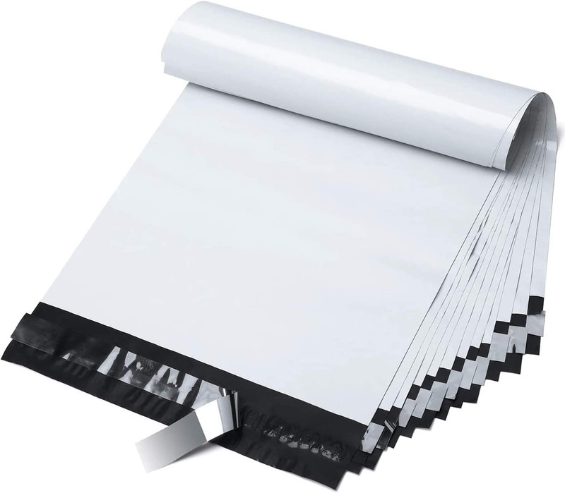 9X12 200 Pcs White Poly Mailers Shipping Envelopes, Self-Seal Envelopes, Enhance