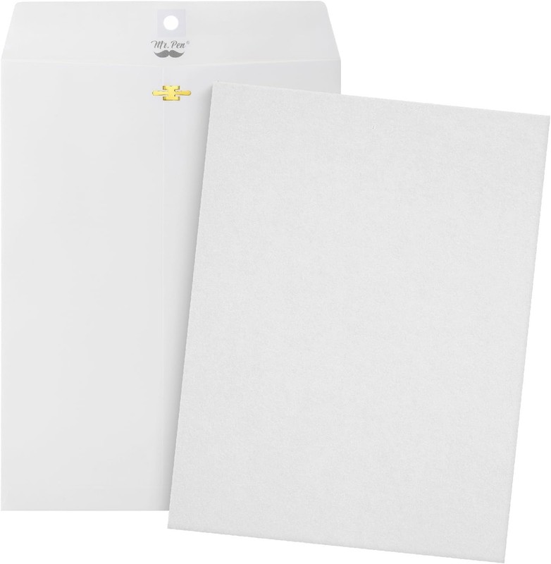 18 Pack Clasp Envelopes 9 x 12 Inches White Durable Paper for Everyday Mailing gallery