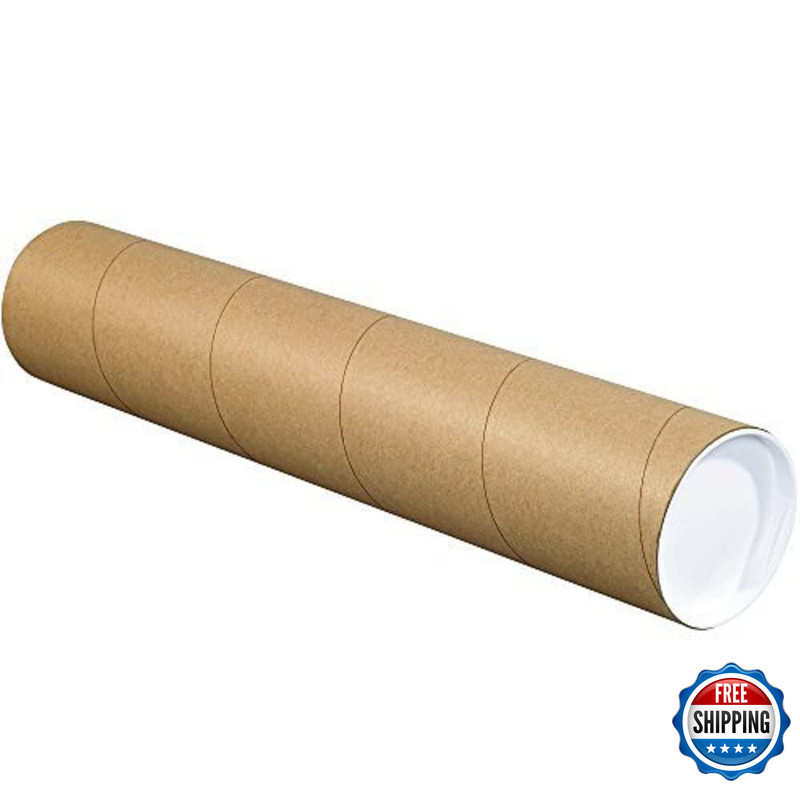 Tape Logic Tlp4020K Mailing Tubes Caps 4 X 20 Kraft Pack Of 15
