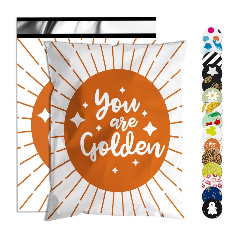 100 PCS You Are Golden Poly Mailer 10×13 Inch Shipping Bags Waterproof Bag
