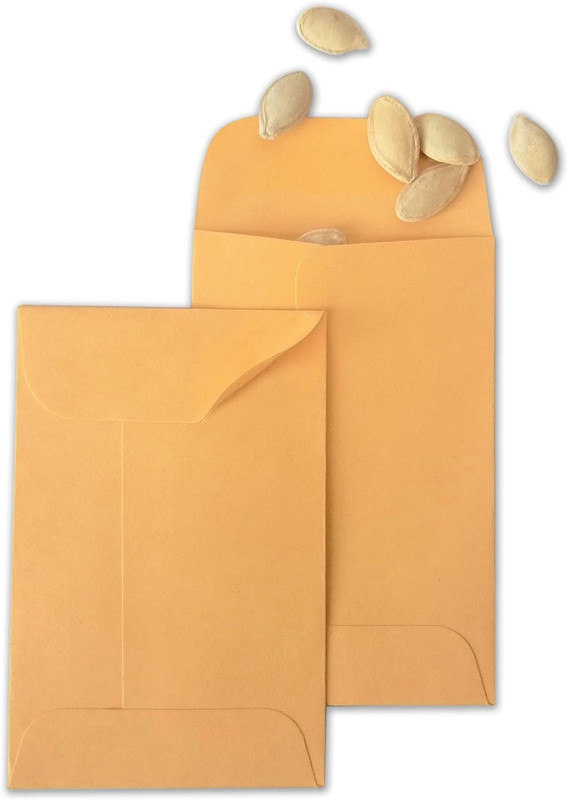 500 PCS #3 Coin Envelopes, 2-1/2” X 4-1/4” Inches Brown Kraft Envelopes Classic gallery